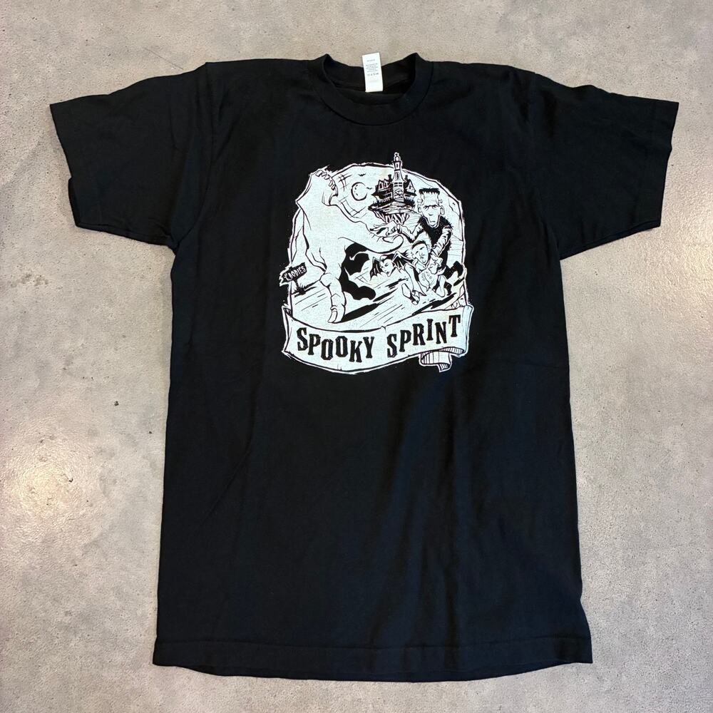 Tultex Halloween Spooky Spirit black tshirt Adult medium